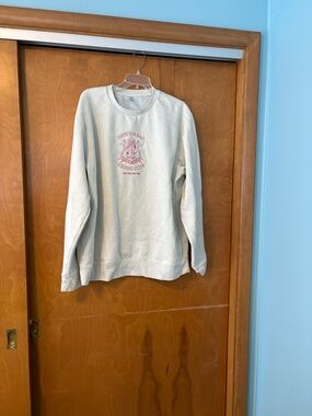 Light Gray Graphic Crewneck Sweatshirt - Chess Club
